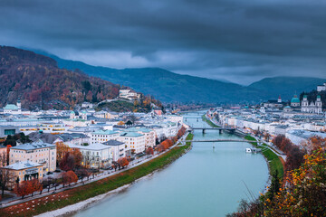 Naklejka na ściany i meble Architecture of Salzburg