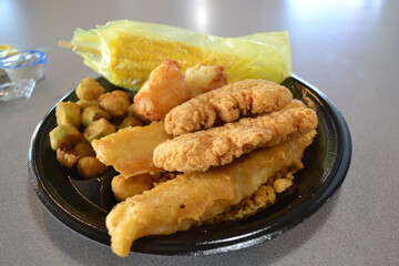 Fish and Chicken Combo Meal - Restauant