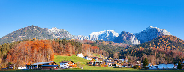 Koenigssee town in Berchtesgaden National Park