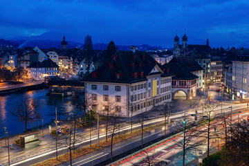 Fototapeta na wymiar Panorama of Lucerne
