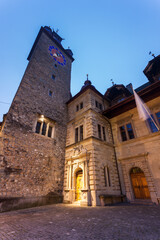 Clock tower in Lucerne