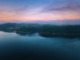 Czorsztyn Lake and Tatra Mountains