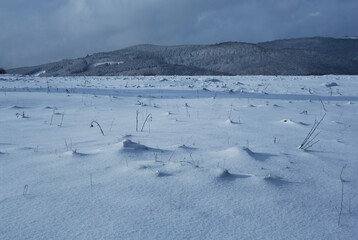 winter landscape in the mountains