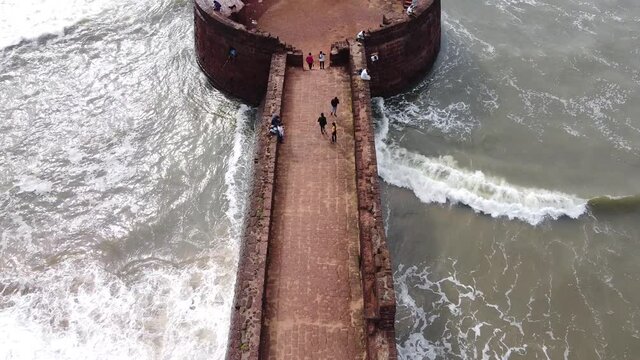 Aerial View of Aguada Fort, Sinquerim, Goa