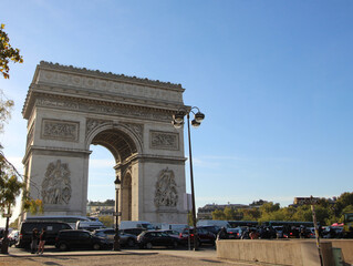 Fototapeta na wymiar Beautiful view of the Arc de Triomphe, Paris.