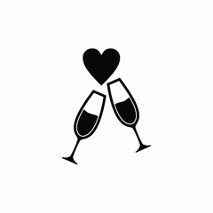 wine icon vector sign symbol isolated