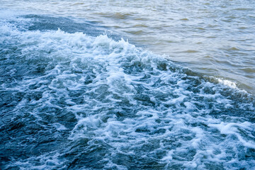 Blue wave water surface background