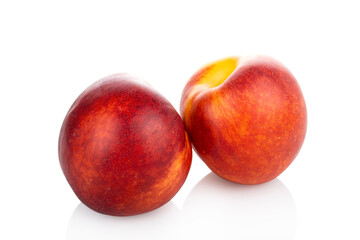 Peach. Two peachs on a white background. (Tr - seftali)
