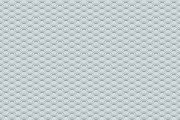 Abstract vector seamless of scales. White vector scale pattern. Background consisting of white hexagons. 