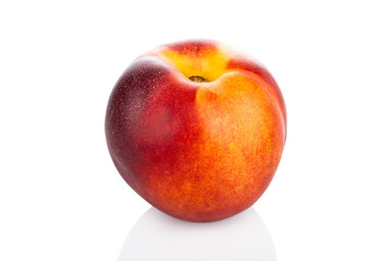 Peach. Whole peach on a white background. (Tr - seftali)
