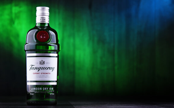 Bottle Of Tanqueray Gin Product Of Diageo