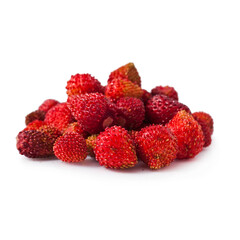 Fresh strawberries isolated on white background