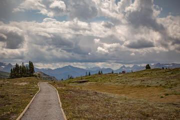 Sunshine village mountain path