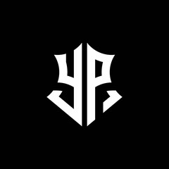 YP monogram logo with a sharp shield style