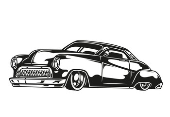 Obraz na płótnie Canvas Retro classic car concept