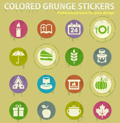 thanksgiving day icon set