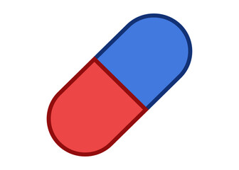 Pill icon in trendy flat style isolated on background. Pill icon page symbol for your web site design Pill icon logo, app, UI. Pill icon Vector illustration, EPS10.