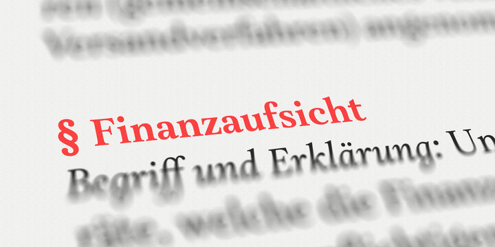 Finanzaufsicht erkl&auml;rt im Buch