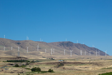 Wind turbines in Oregon desert
