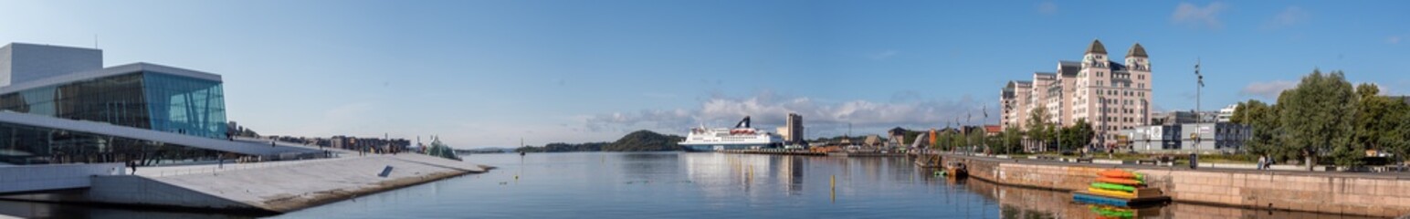 Oslo waterfront panorama