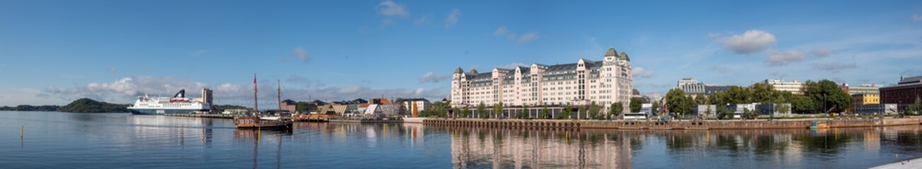 Fototapeta na wymiar Oslo waterfront panorama