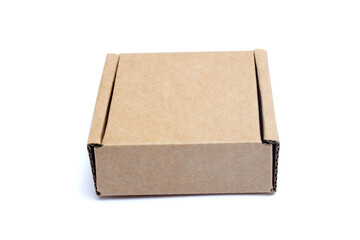 Cardboard box isolated on white background