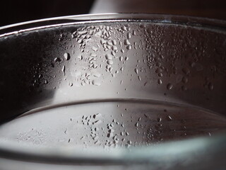Transparent boil with drops