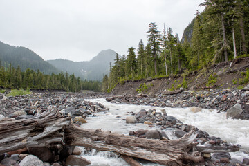 Rocky river in the mountains