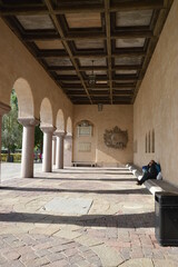 columns in the old town hall