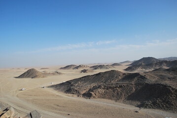 Fototapeta na wymiar Sahara desert on a summer day