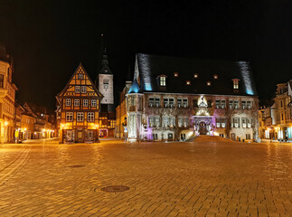 Fototapeta premium Rathaus in Quedlinburg im Harz 2
