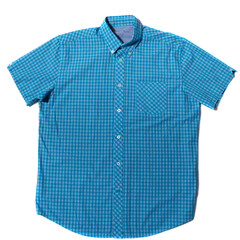 Summer shirt with short sleeves on a white background