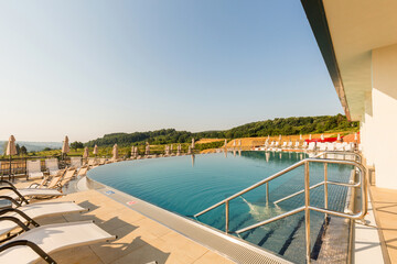 Outdoor swimming pool in a modern hotel