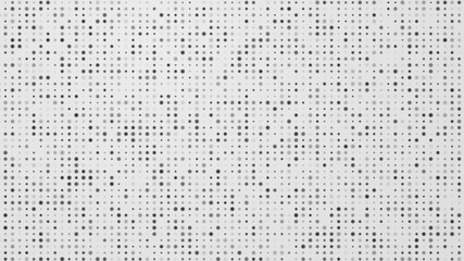 Dot white black pattern gradient texture background. Abstract  technology big data digital concept. 3d rendering.