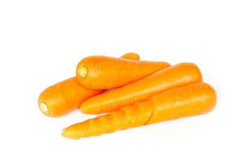 Carrot isolated on white background.