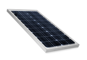 Solar panel isolated on white. Alternative energy source