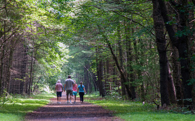 A family walking