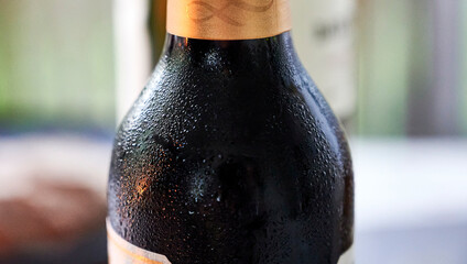 A bottle of well chilled wine one summer evening