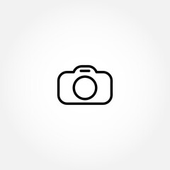 Camera line icon. Camera icon.
