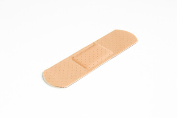 Plaster isolated on white background. 
Orange Bandage protection