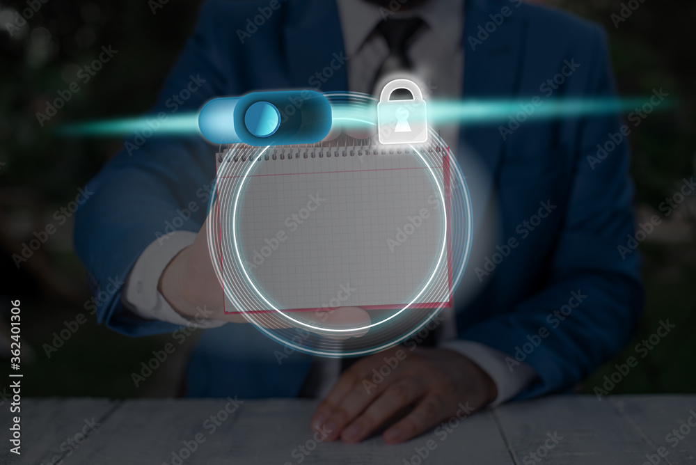  graphics padlock for web data information security application system
