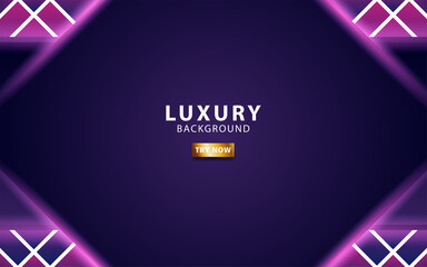 luxury Abstract 3d background with purple paper layers. Vector illustration in geometric texture with purple glittering. Graphic design element. modern decoration