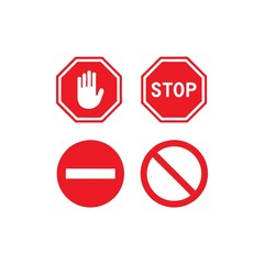 Stop sign  vector set