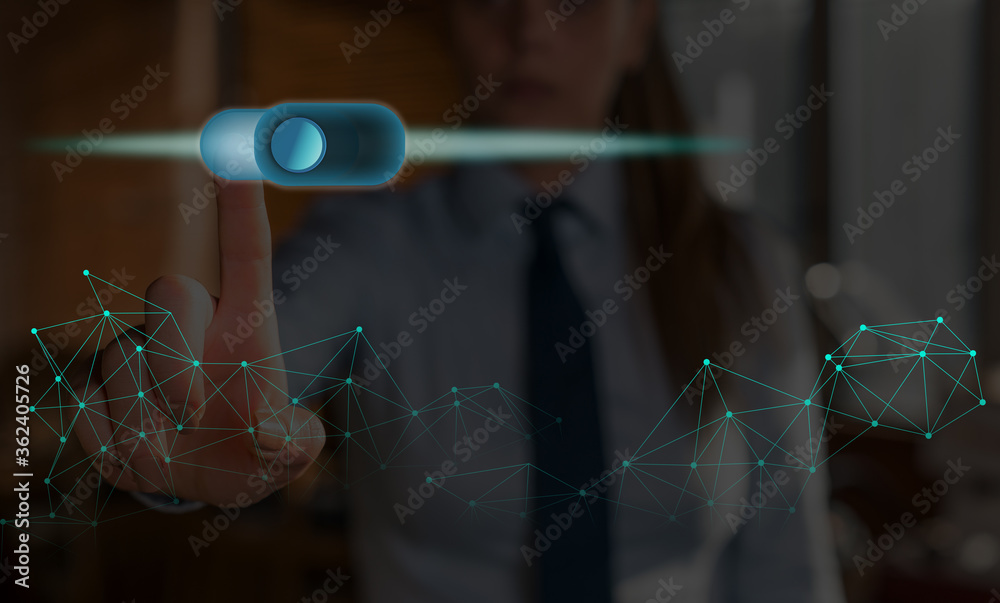 Poster graphics padlock for web data information security application system