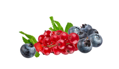 Fruit mix  isolated on white background with clipping path
