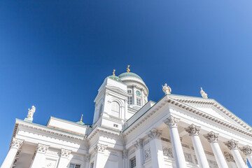 Exterior of Helsinki Evangelical Lutheran cathedral, Finland
