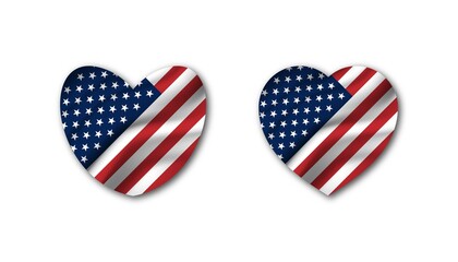 Obraz premium Love of America background template.