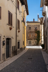 Fototapeta na wymiar narrow street in the old town in Italy