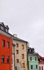 Fototapeta na wymiar old houses in poland 