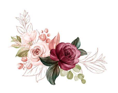 Burgundy Roses White Transparent, Rose Burgundy Red Flower, Rose, Wedding,  Flowers PNG Image For Free Download
